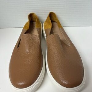 KAANAS Abaco Brown Leather Loafer Sneakers Preppy Granola Earth Nautical sz 6